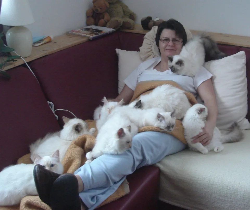 Auf dem Sofa mit Frauchen
